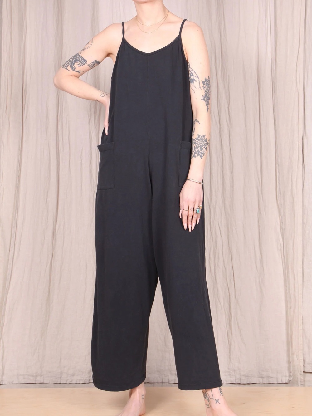 Jungmaven Sespe Jumpsuit in Black
